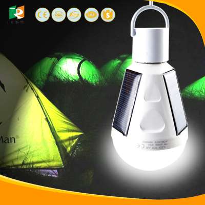 Black out killer! Portable Energy Saving Solar Operated LED Bulb for Camping Reading 2W 4W 6W Rechargeable LED Emergency lamp